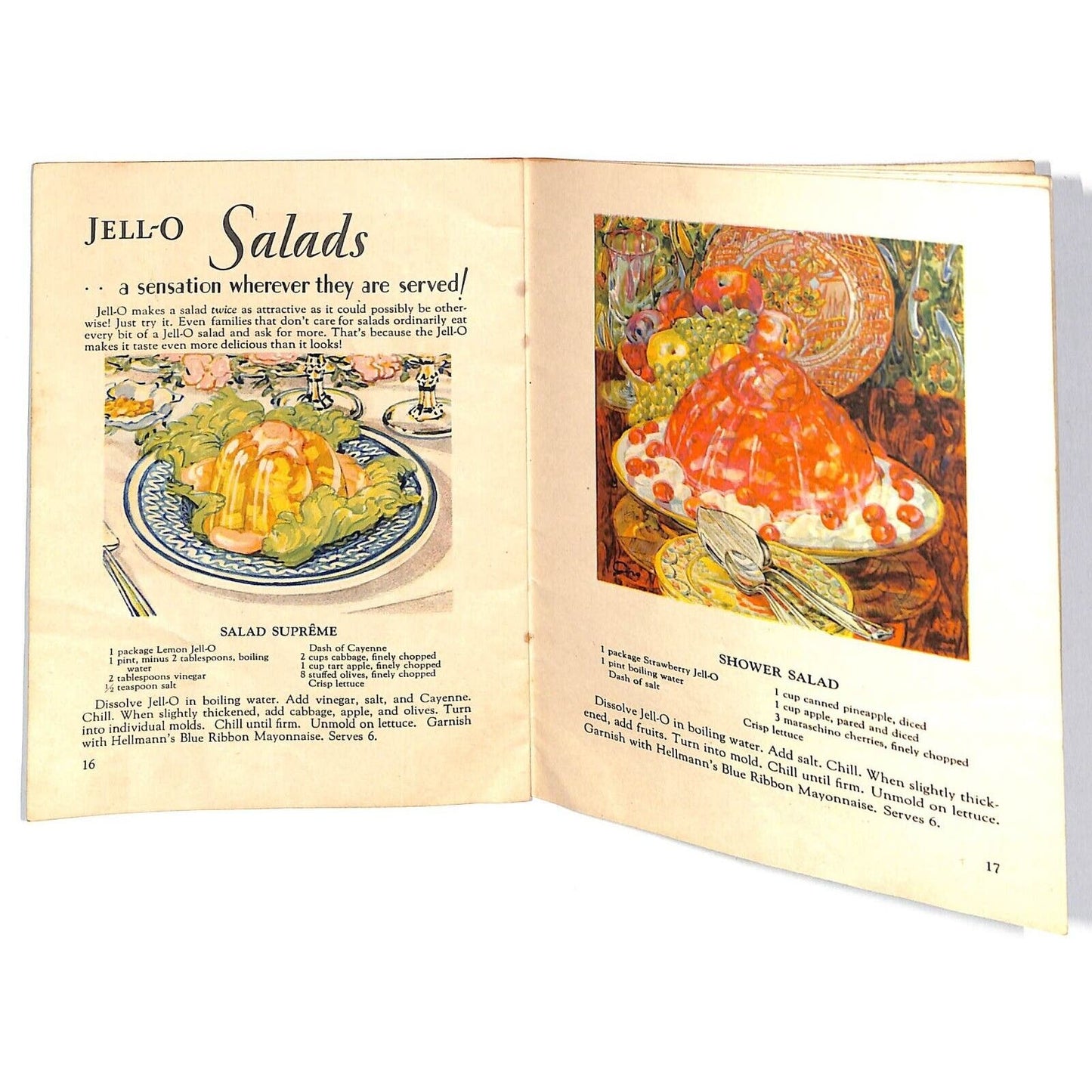 Jell-O Recipe Booklet "...what Salad..what dessert?" c1928 22pp