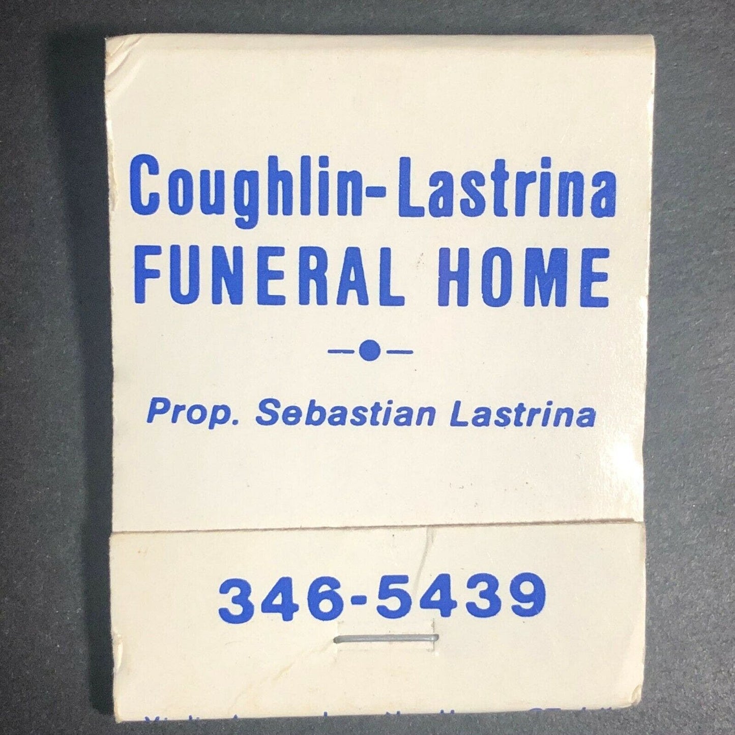 70's Full Matchbook Coughlin-Lastrina Funeral Home - Middletown, CT