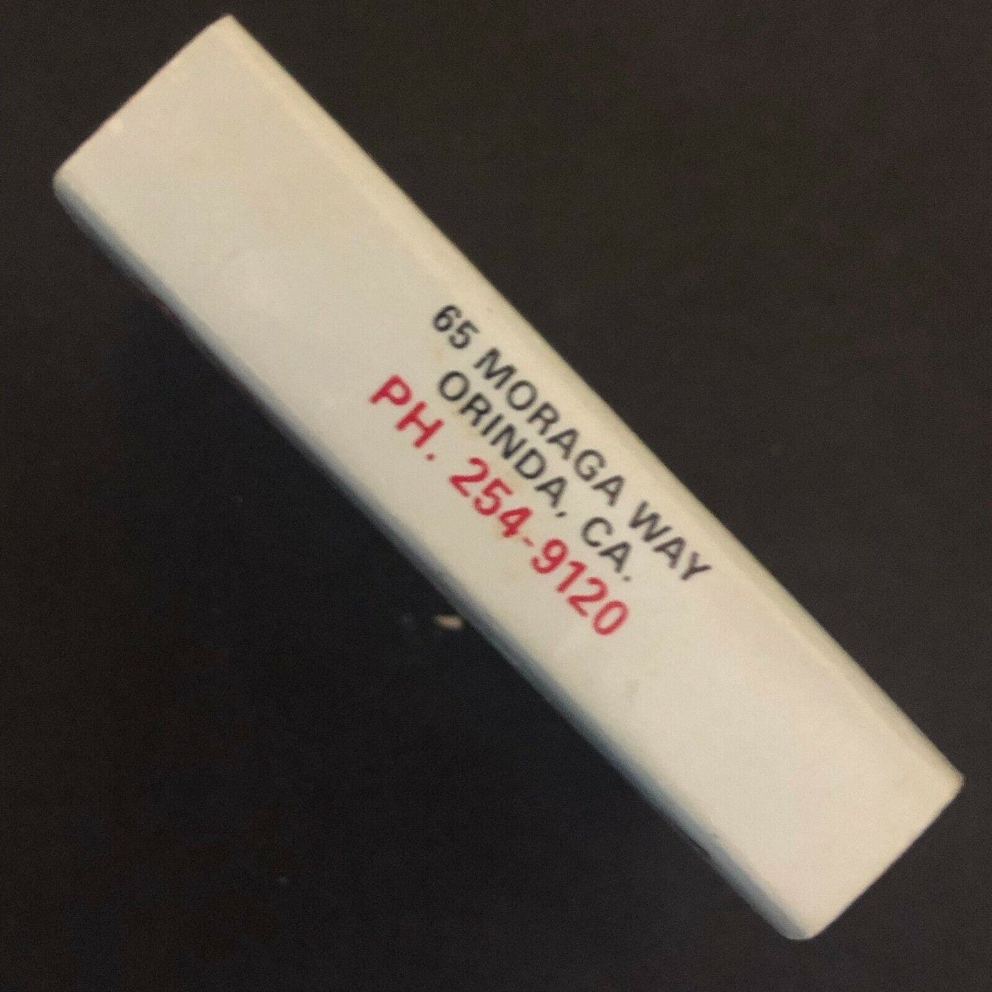 c1970's-80's Vintage Wooden Matchbox Matchbook Crossroads Restaurant Orinda, CA