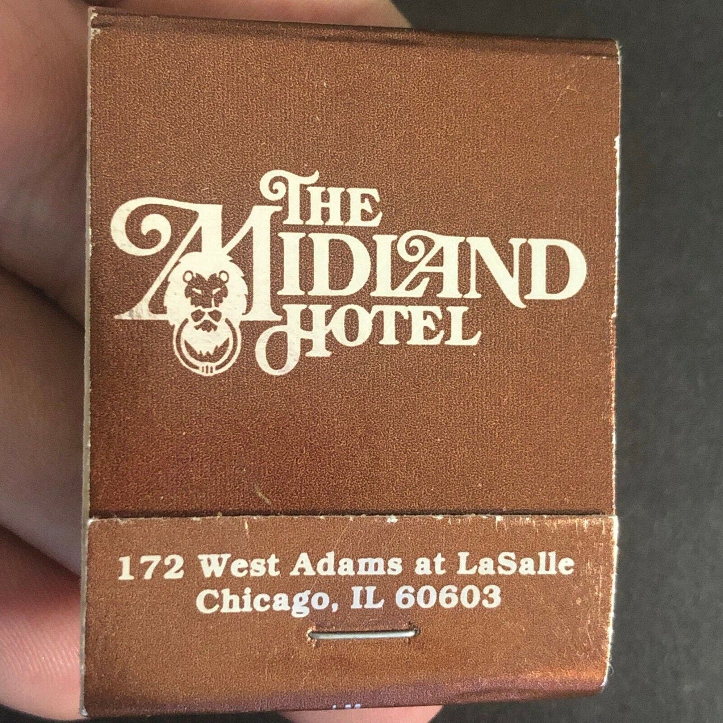 Vintage c1970's-80's Full Matchbook "The Midland Hotel" Chicago