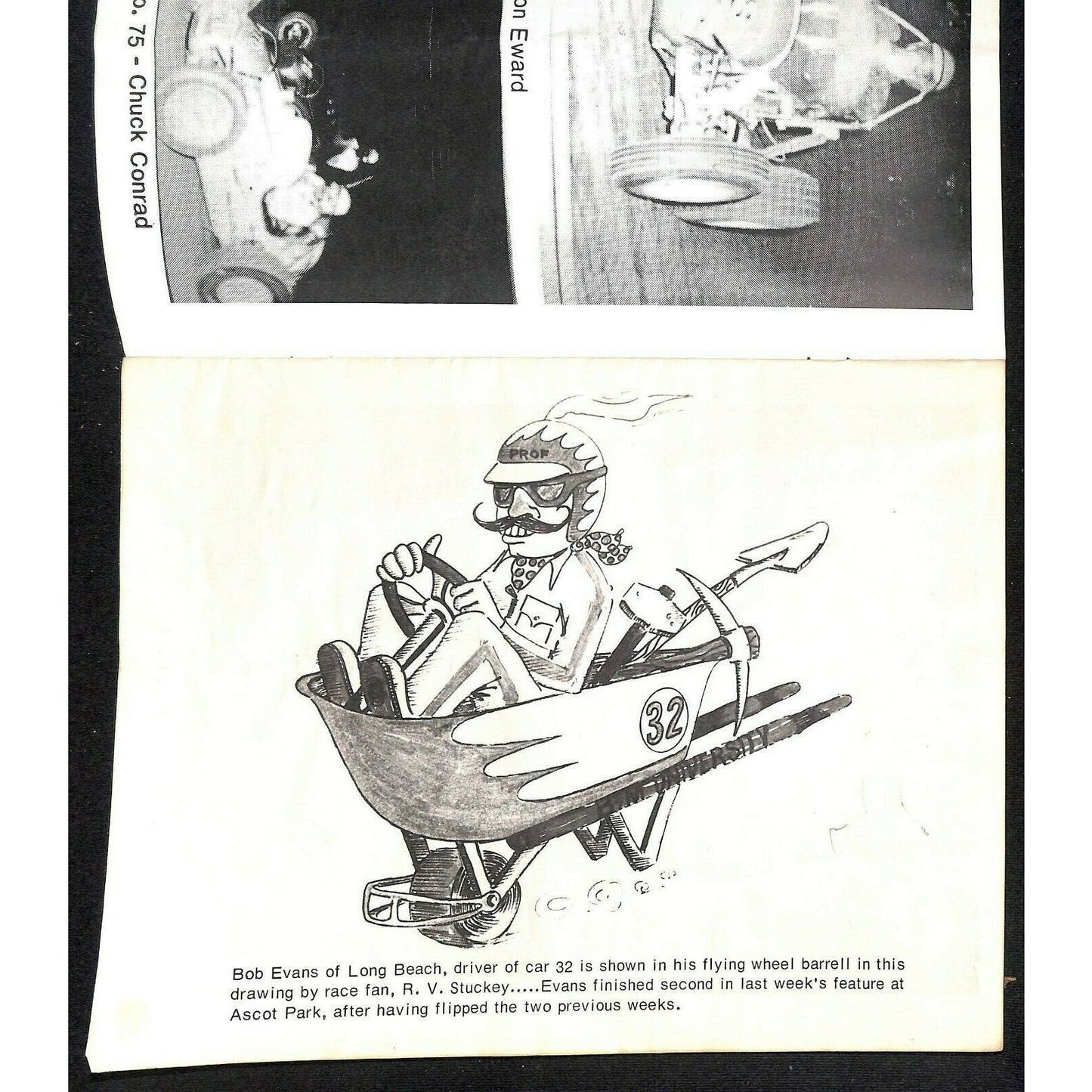 Scarce 1966 Sprint Car Auto Racing CRA Program 16pp.