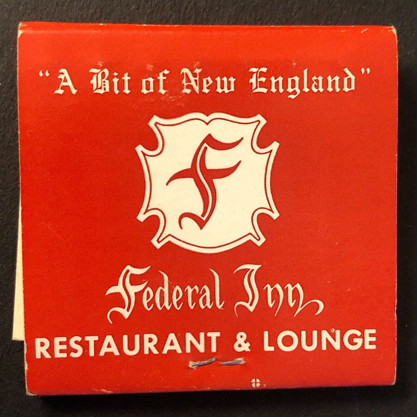 Federal Inn Restaurant Chicago Vintage Full Matchbook c1960's-73