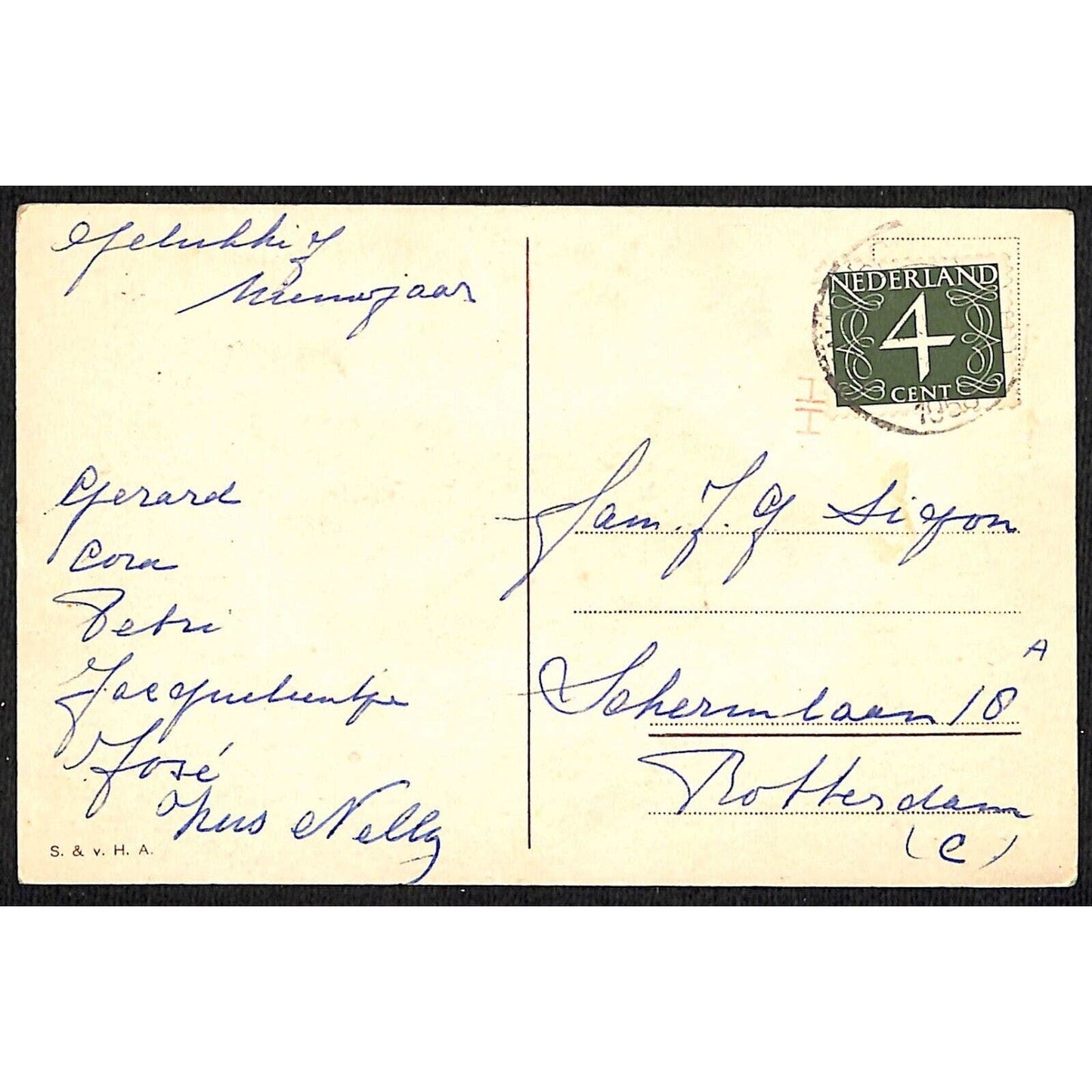 Dutch Christmas Postcard "Zalig Kerstfeest" (Merry Christmas) Jesus Mary PM1938