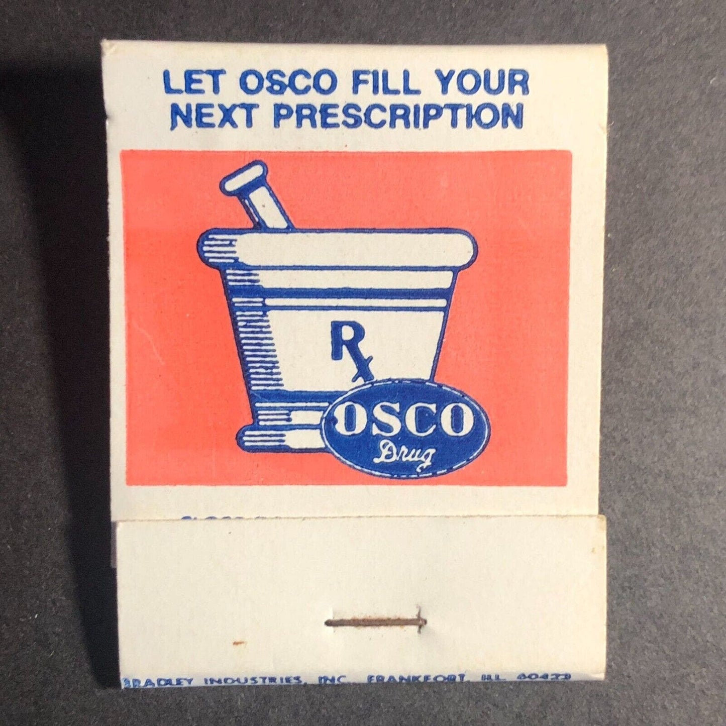 Osco Drug Pharmacy Prescriptions Full Matchbook c1975-80's VGC
