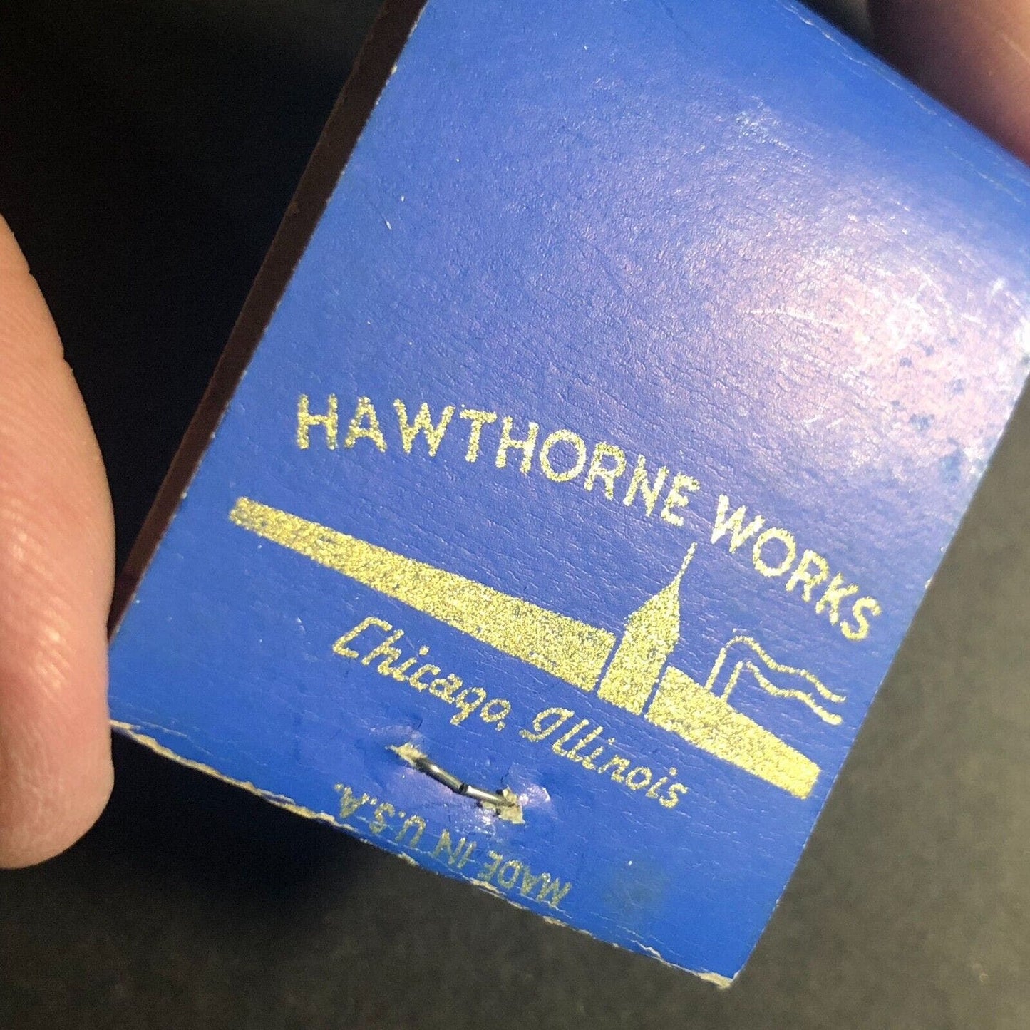 Western Electric Telephone Hawthorne Works Chicago Full Matchbook - c1930's-40's