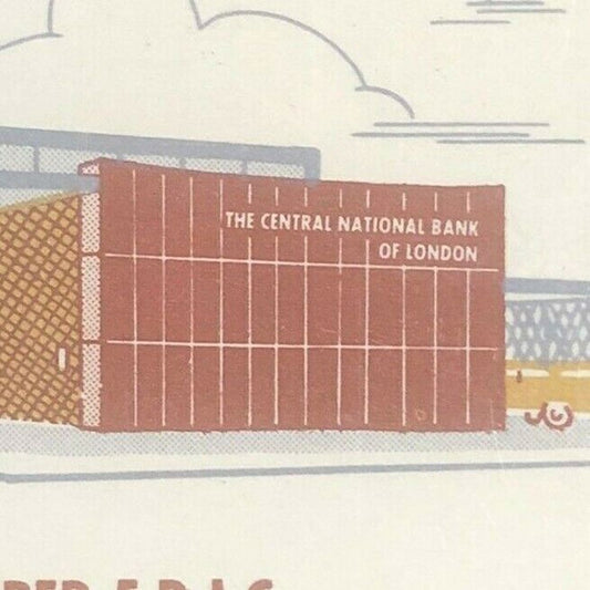 70's-80's Full Matchbook "Central National Bank" West Jefferson, OH London, OH