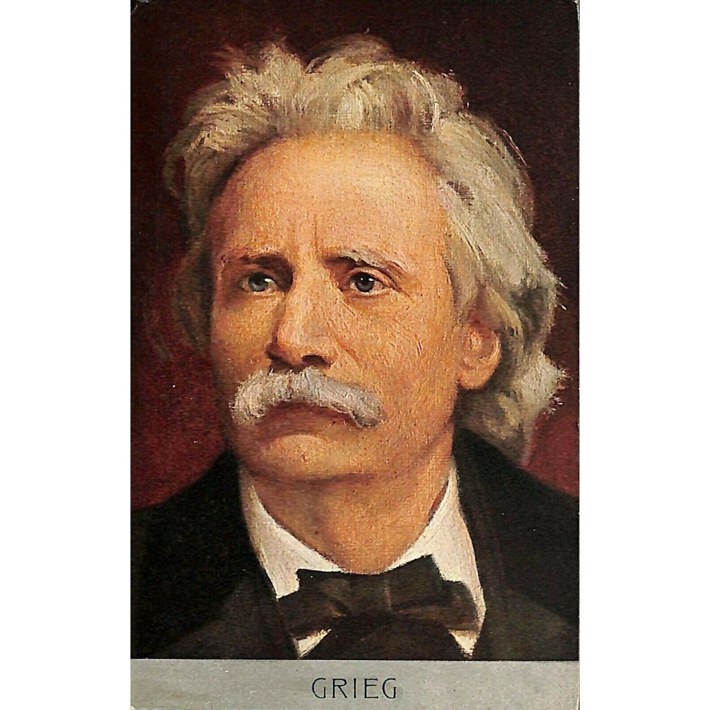 Vintage c1910 Postcard - Composer / Pianist Edvard Grieg