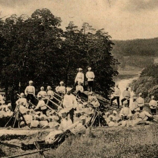c1912 Russian Military Postcard 1901 Minesweeper Work Photo Voenno Uchilishte