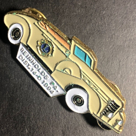 1994 Lions Club Reinholds, PA Dist. 14-D Enameled Lapel Clutchback Pin Buick?