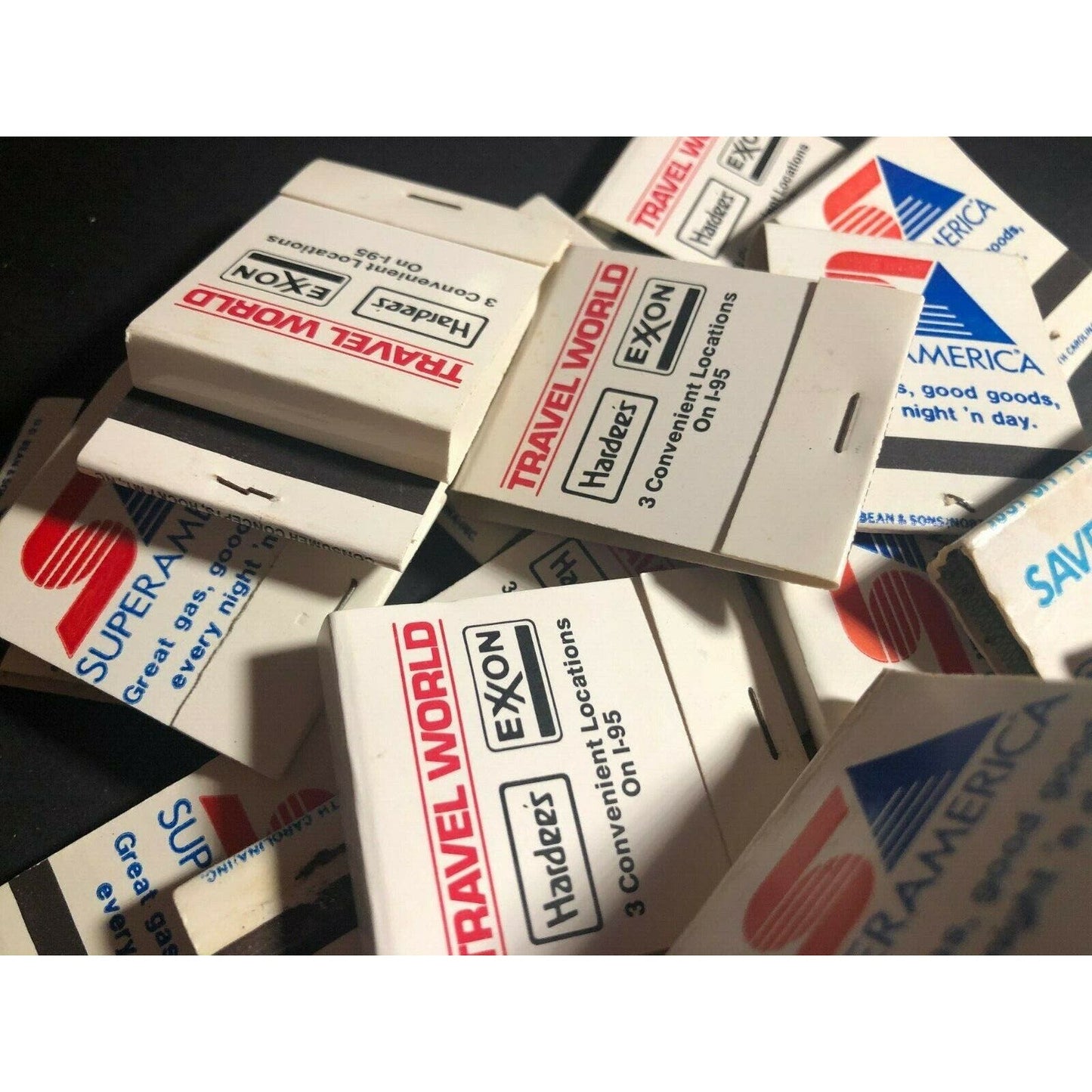 Group of 23 80's-90's Mostly "Service America" Rest Stop Truck Full Matchbooks