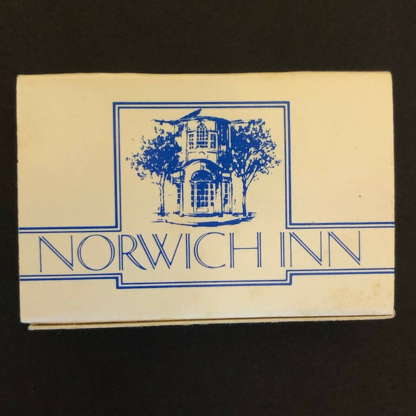 c1980-90 's Vintage Wooden Matchbox Matchbook "Norwich Inn" CT