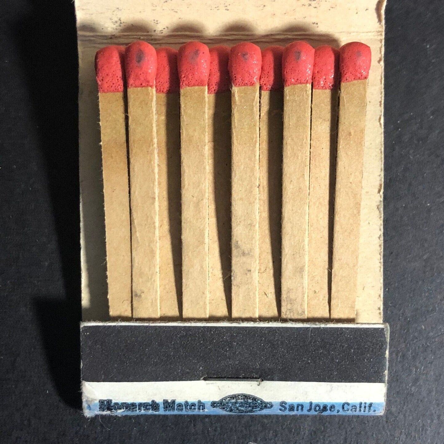 Top Hat Dry Cleaners San Mateo, CA Matchbook c1940's Full 20-Strike w/ Giraffe