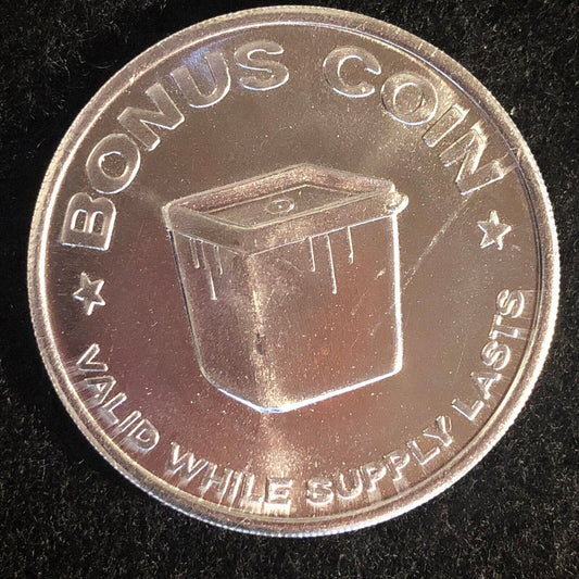 Esso Gas Station "Free Plastic Food Saver" Aluminum Token 39mm c1960's-70's