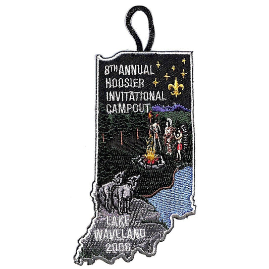 BSA Patch 8th Annual Hoosier Invitational Campout Lake Waveland 2006 Boy Scouts