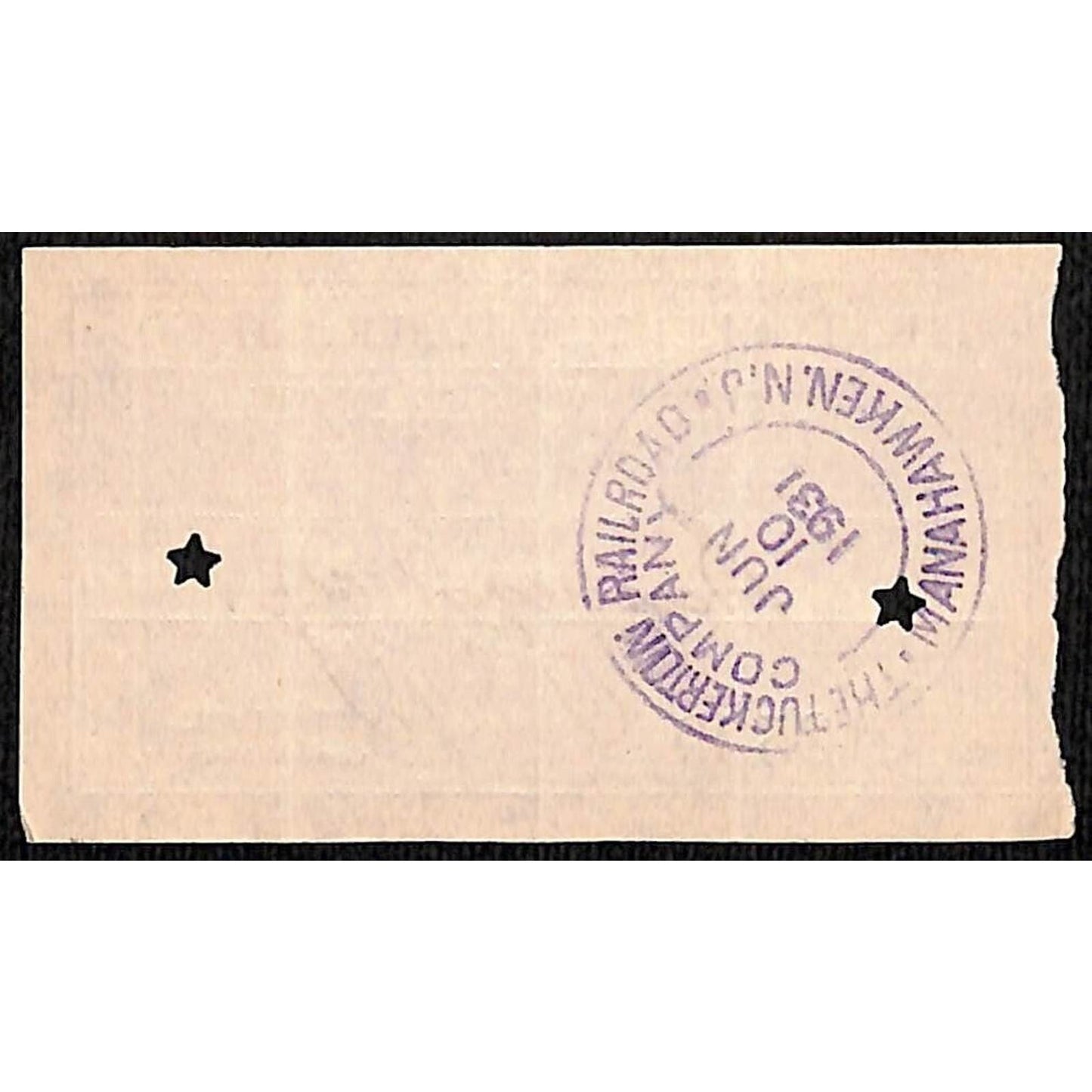 1931 Tuckerton Railroad Manahawken, NJ Group of 9 First Class Tickets