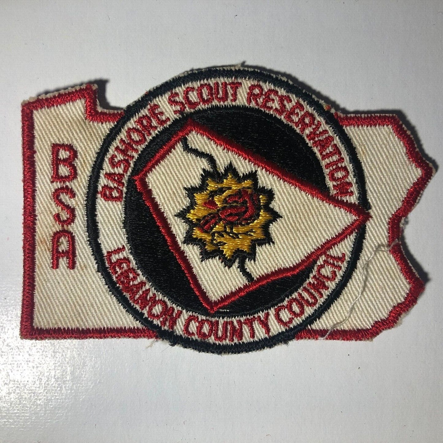 BSA Bashore Scout Reservation Lebanon County Embroidered Patch - c1960's-70's