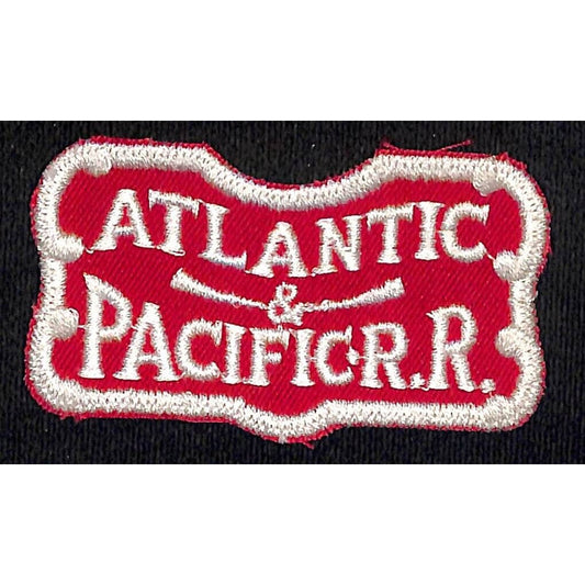 Atlantic Pacific Railroad Embroidered Cloth Patch NOS c1960's-70's 1.5" x 2.75"