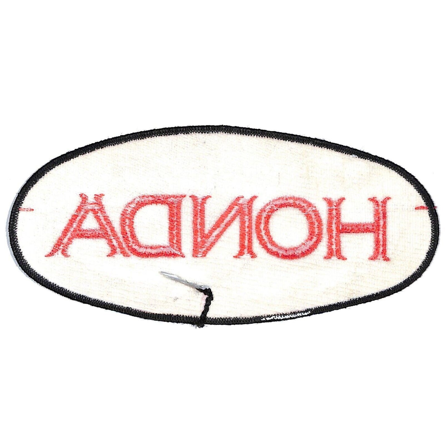 Honda Large Vintage Embroidered Patch c1980's-90's - VGC Oval 8"