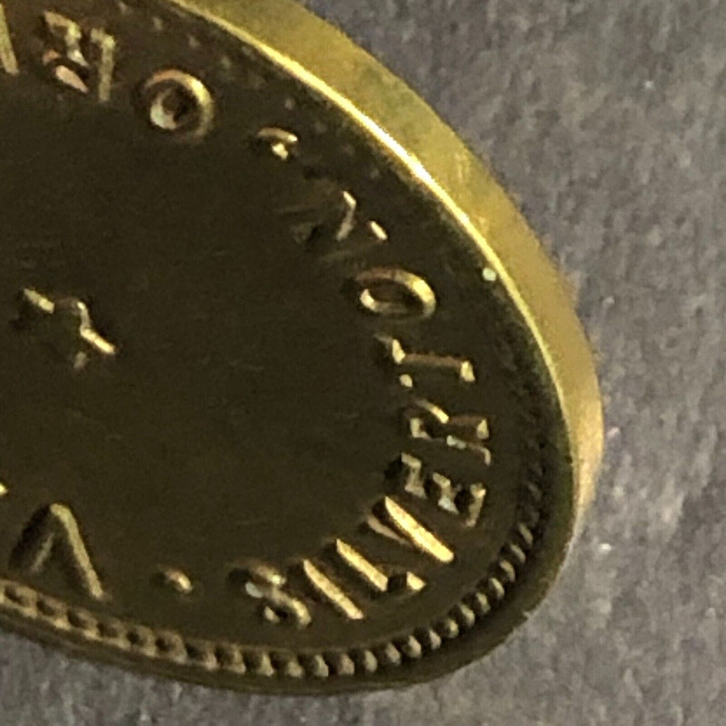V.P. David - Silverton, ORE - Brass "For Amusement Only" Trade Token 20mm