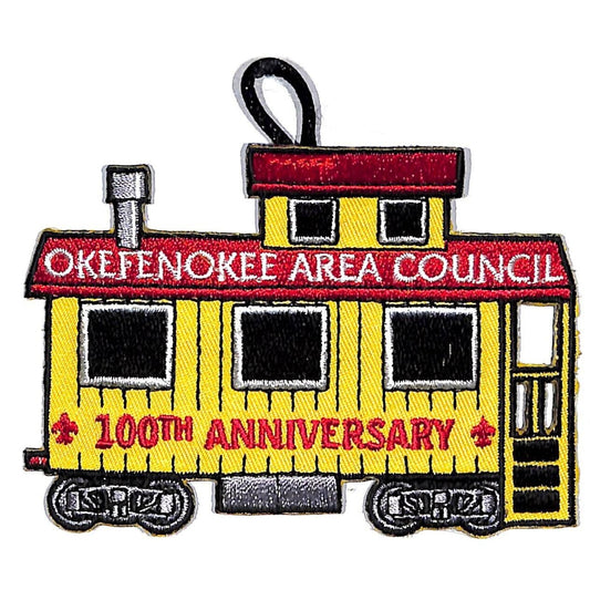 BSA Patch Okefenokee Area Council 100th Anniv. Railroad Caboose 2010