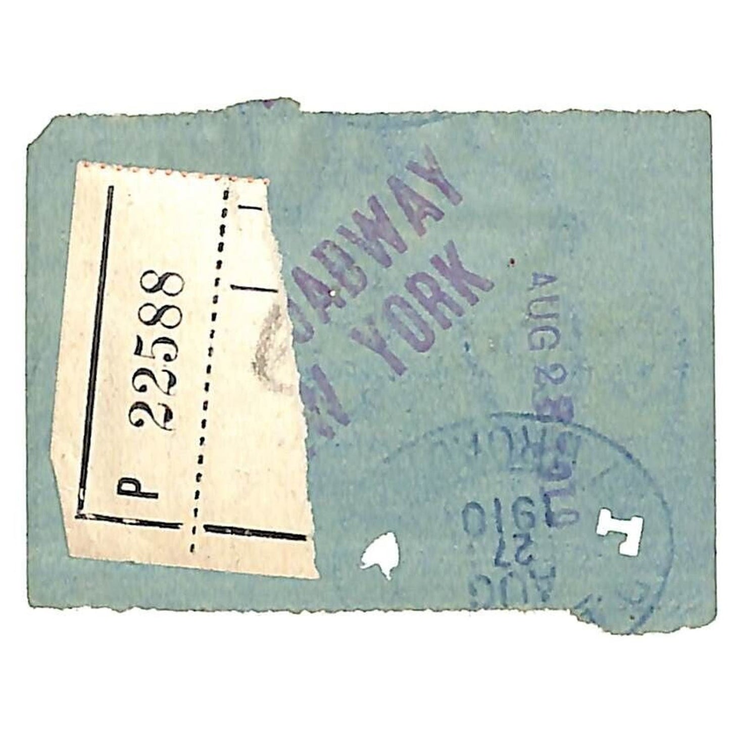 Delaware Lackawanna & Western RR 1910 "Chicago to" Ticket w/ "Colonist" Stamp