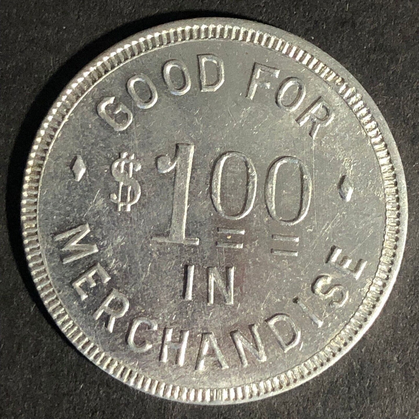 W.P. Massuere Co. Arcadia, Wis. G/F $1 In Merchandise Aluminum Token 31mm