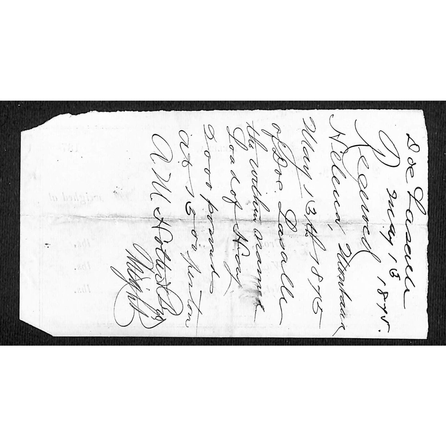 Helena Montana 1875 Gallatin Hay Scales 9000lb Receipt / Billhead