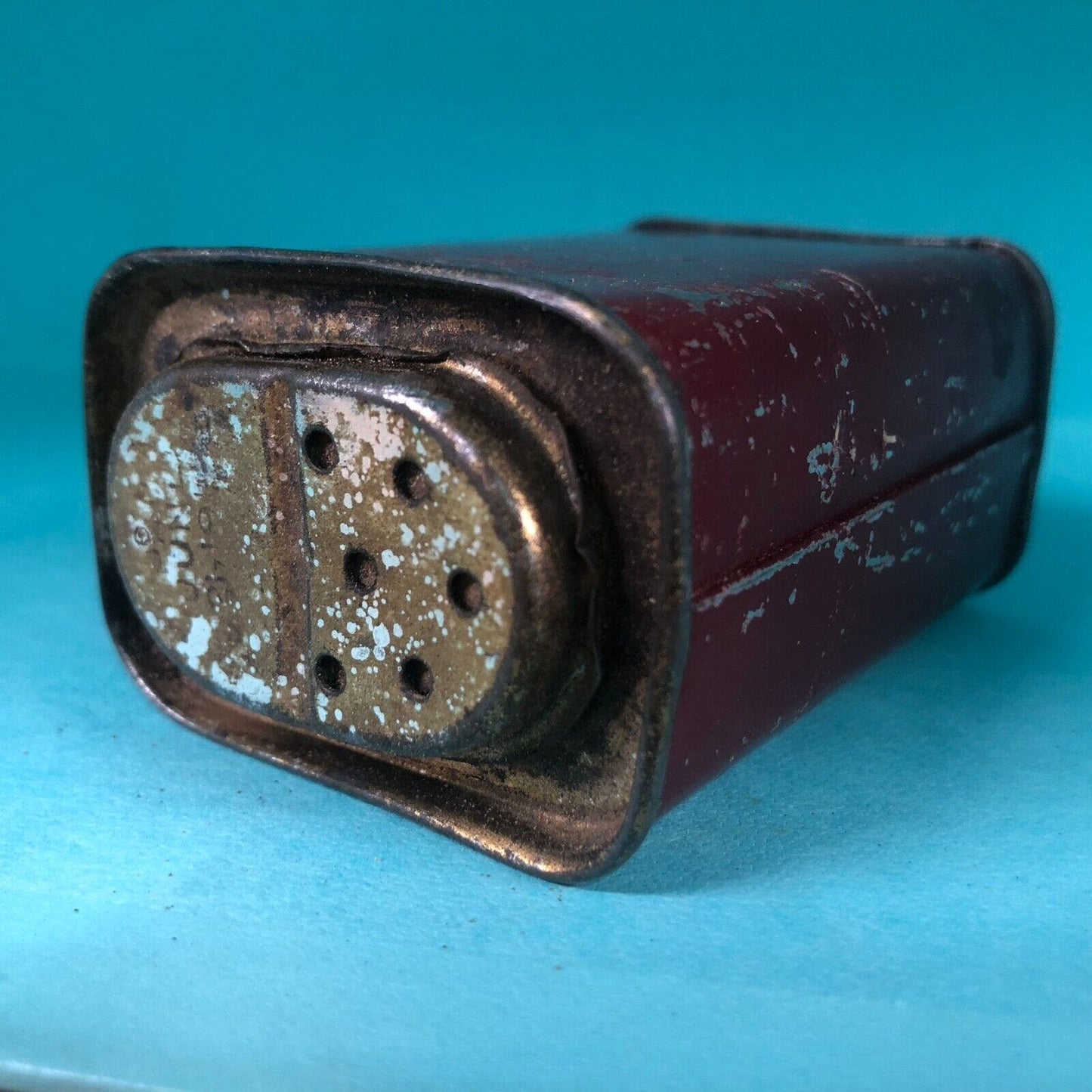 Minneopa Jamestown Grocery ND White Pepper Spice Tin 3"h c1920's-30's