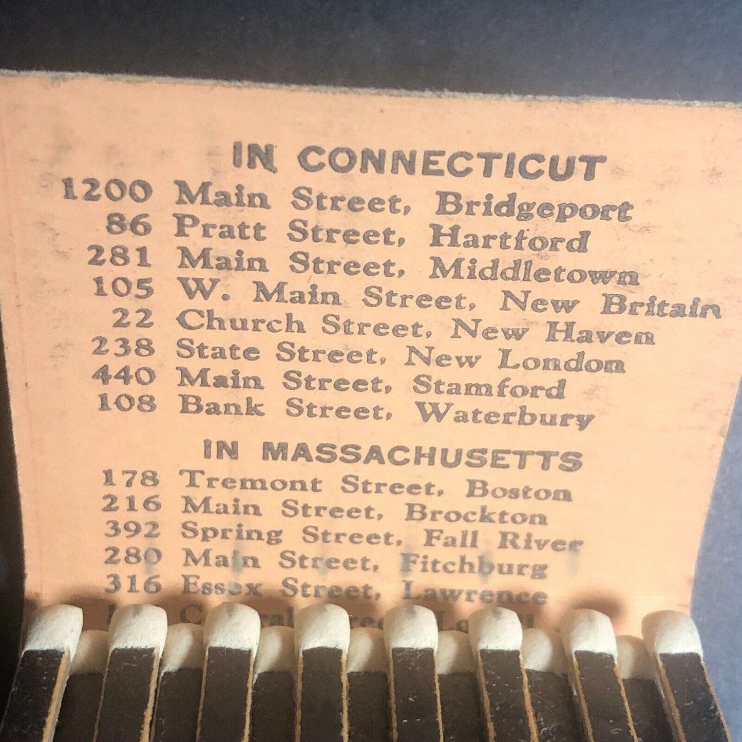 50's-60's Full Matchbook "Loring Studios" Fine Portraits Several CT MA Locations
