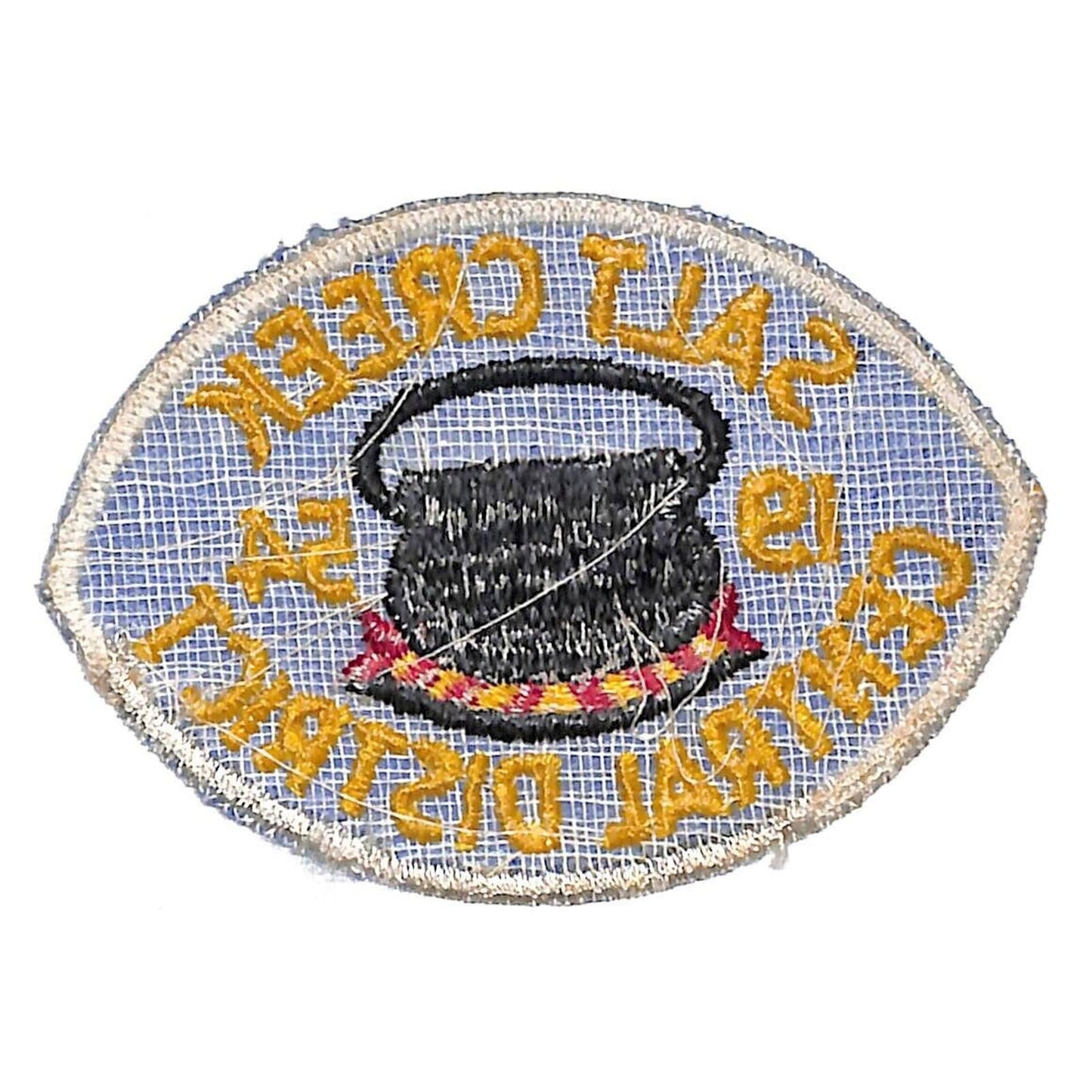 BSA Patch Piankeshaw Council Salt Creek Central 1954 Cauldron Over Fire - VGC