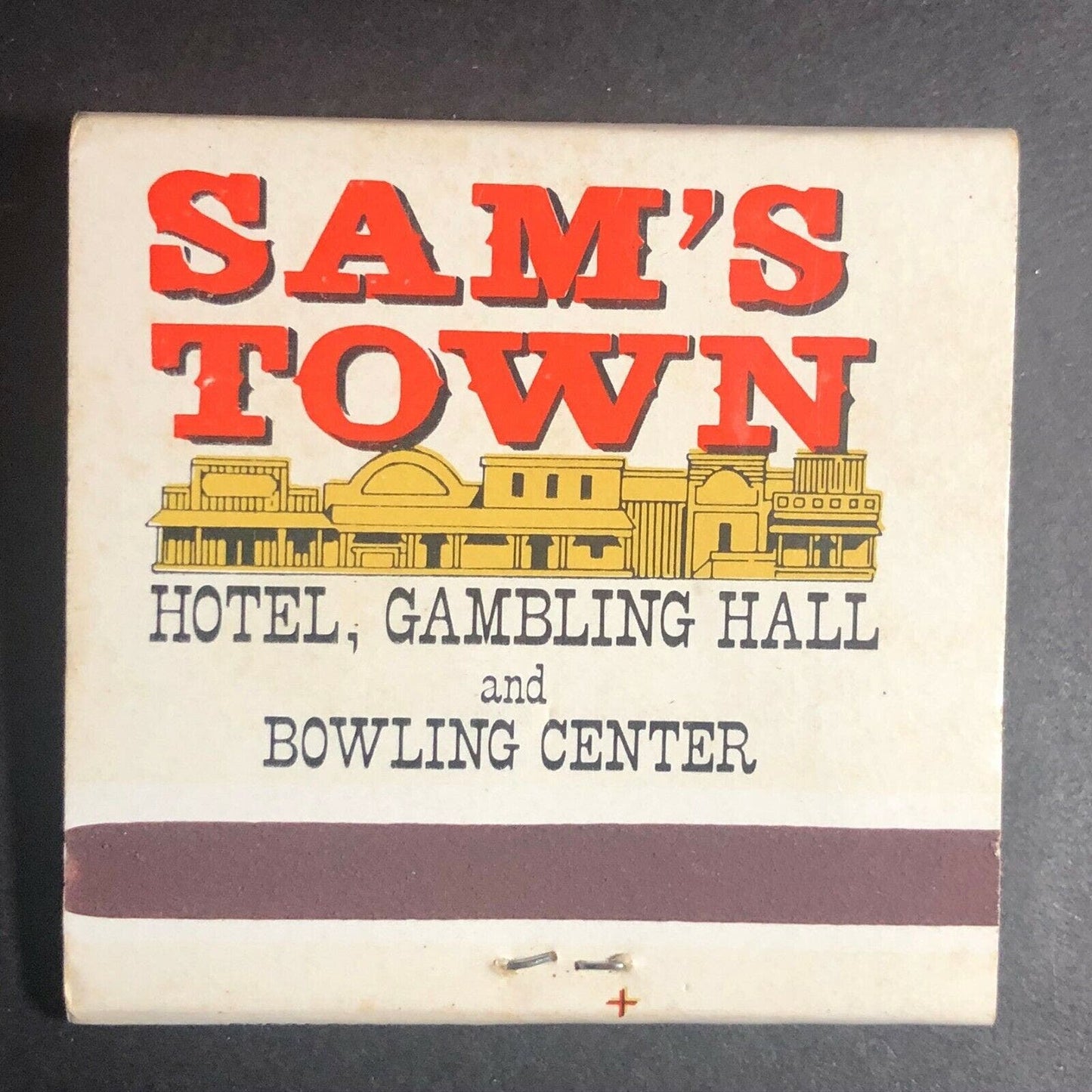 80's Full Matchbook "Sam's Town Hotel, Gambling Hall and Bowling Center" Vegas