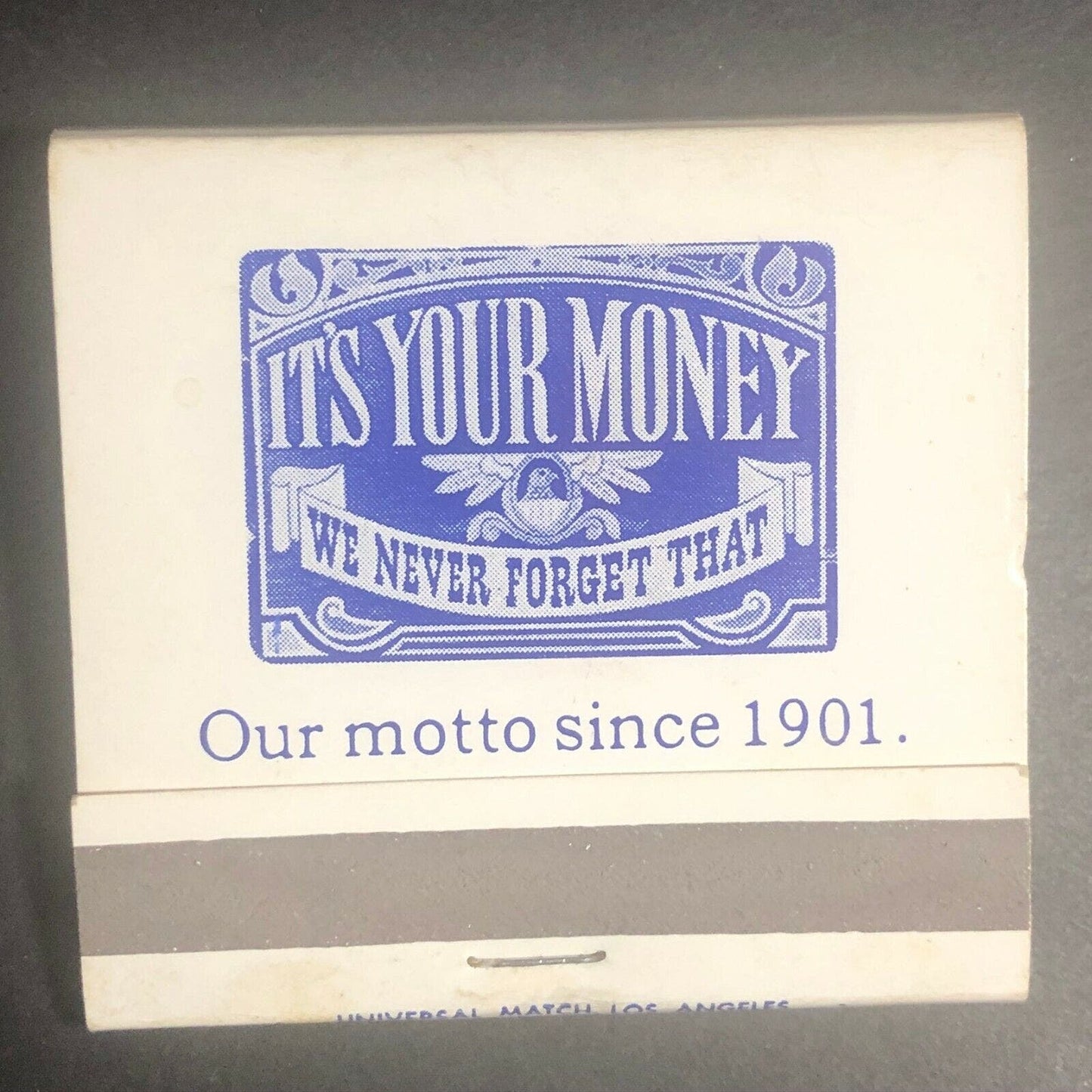 Scarce 60's-70's Full Matchbook - Santa Barbara Savings and Loan CA