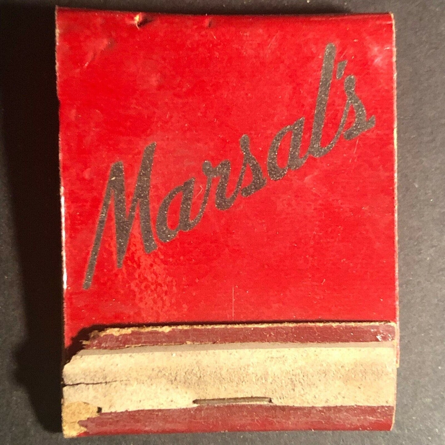 Scarce c1940's-50's Full Matchbook Marsal's Restaurant Southgate, CA