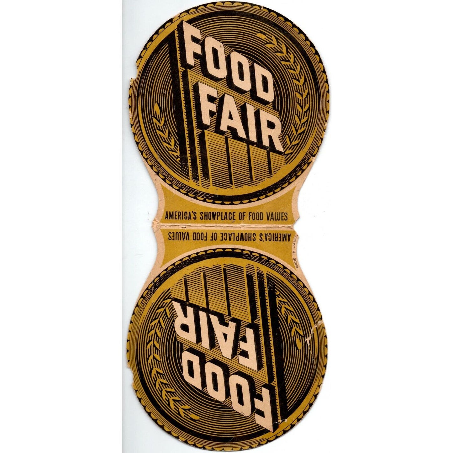 c1940's Advertising Sewing Needle Book "Food Fair"