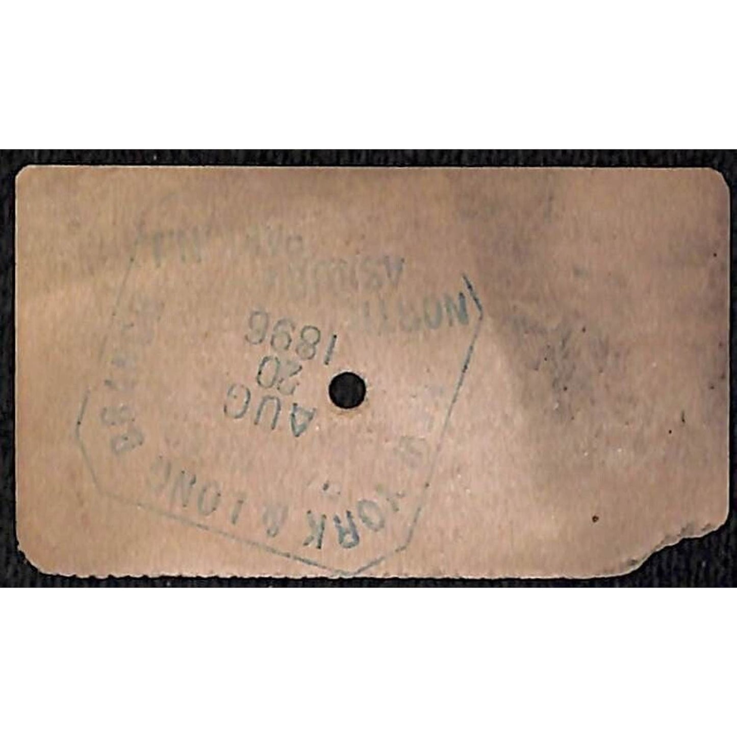 New York & Long Branch Railroad 1896 North Asbury Park to Philadelphia #1342