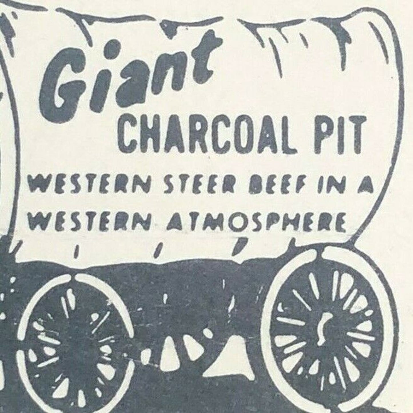 1960's-70's Full Matchbook - "Chuck Wagon Restaurants" Rockland Ellsworth