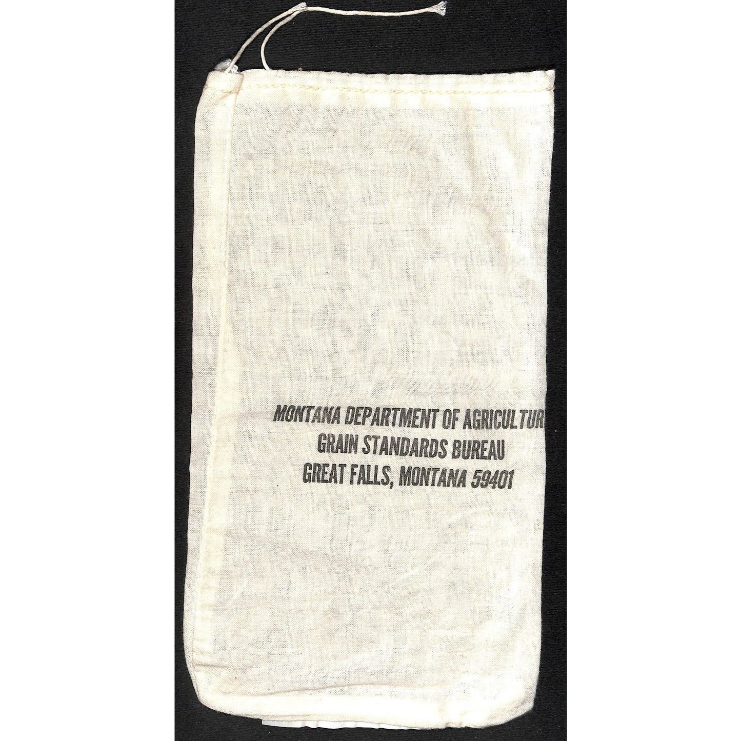Great Falls, MT Montana Department of Agriculture Sturdy Cotton Coin Bag VGC