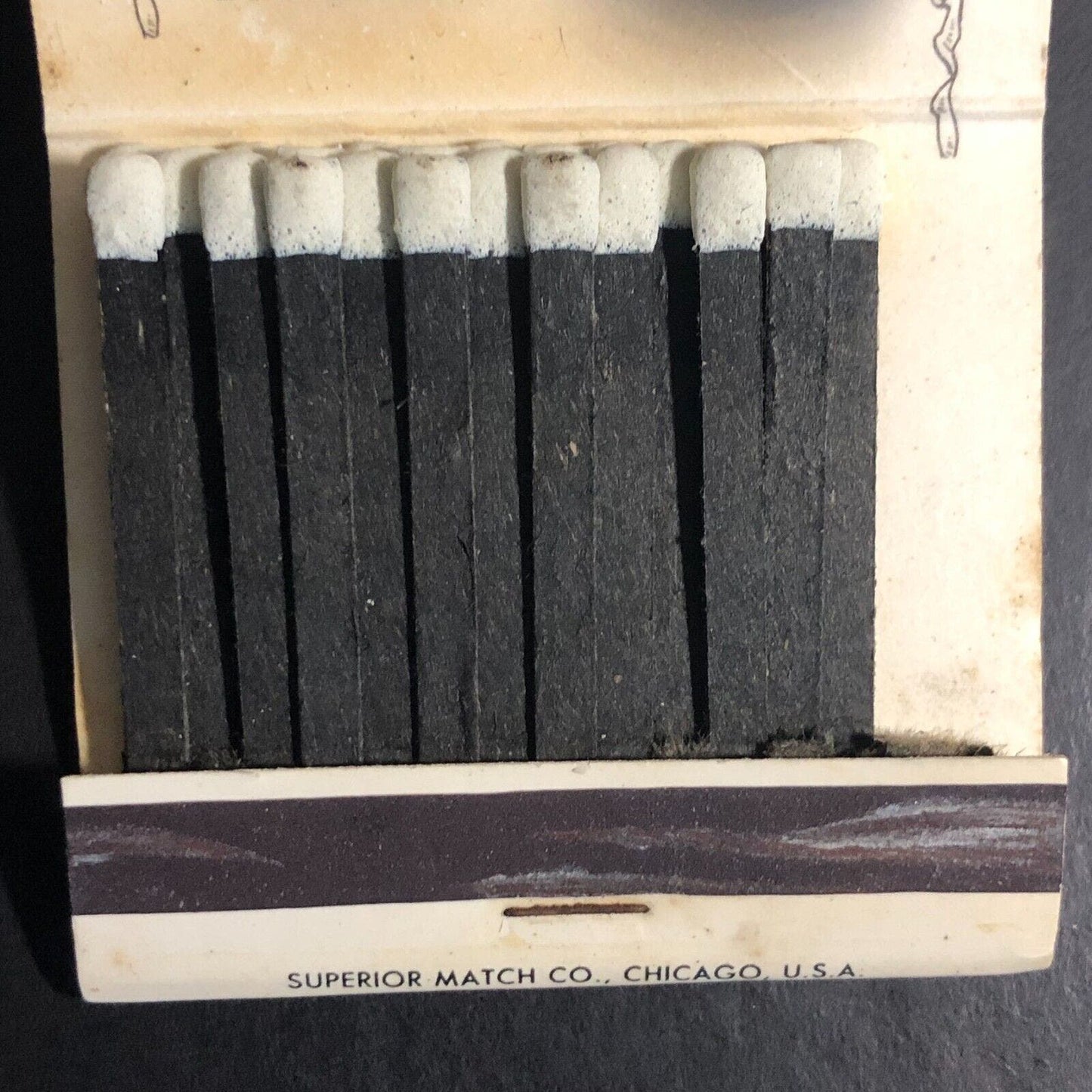 Beverly Woods Restaurant Chicago Mostly Full(-6) Matchbook c1955-60s Very Scarce