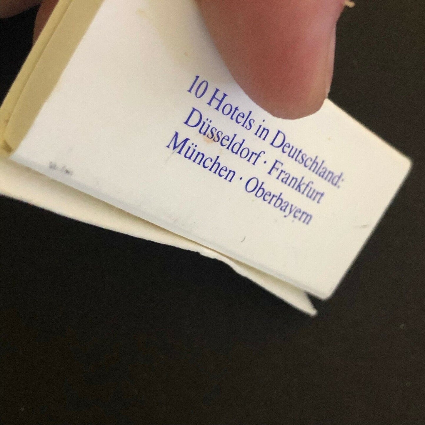 c1970's-80's Wooden Matchbox Matchbook "Arabella Hotels" Deutschland