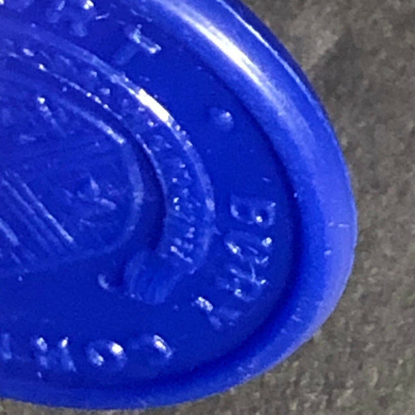 Bury Transport England Plastic Token Blue 1/2D 21mm c50's-60's