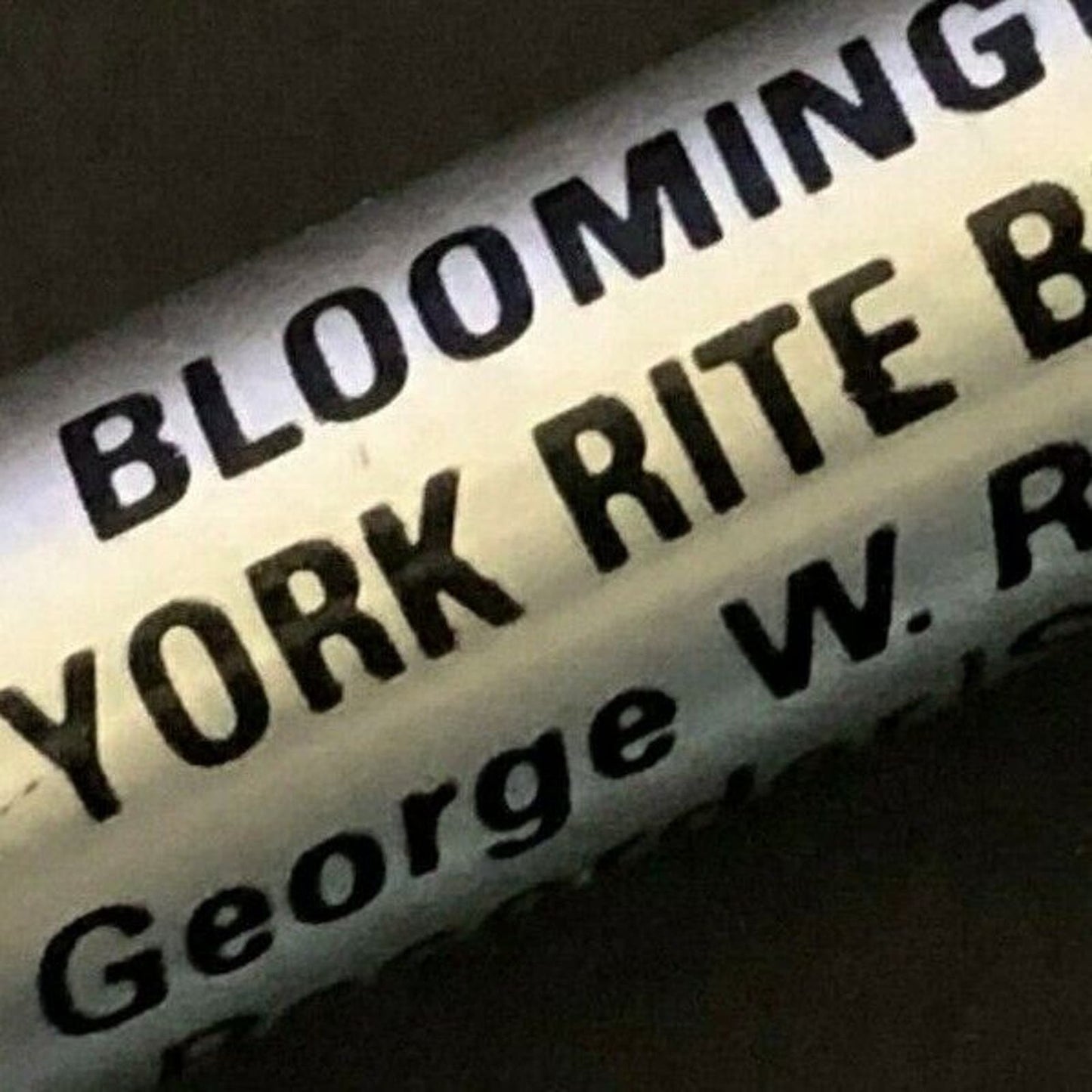 c1960's-70's "Bloomington (IL) York Rite Bodies" Mechanical Advertising Marker
