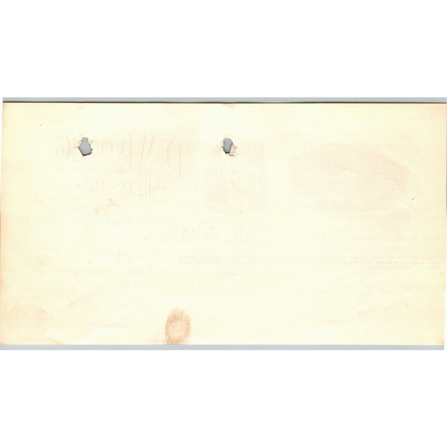 1900 Letterhead Billhead - D.M. Ferry Seeds Seedsmen Detroit - Ephraim Baker*