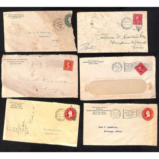 Group of 21 Covers - Mostly 1910 - 1915 Bangor, ME