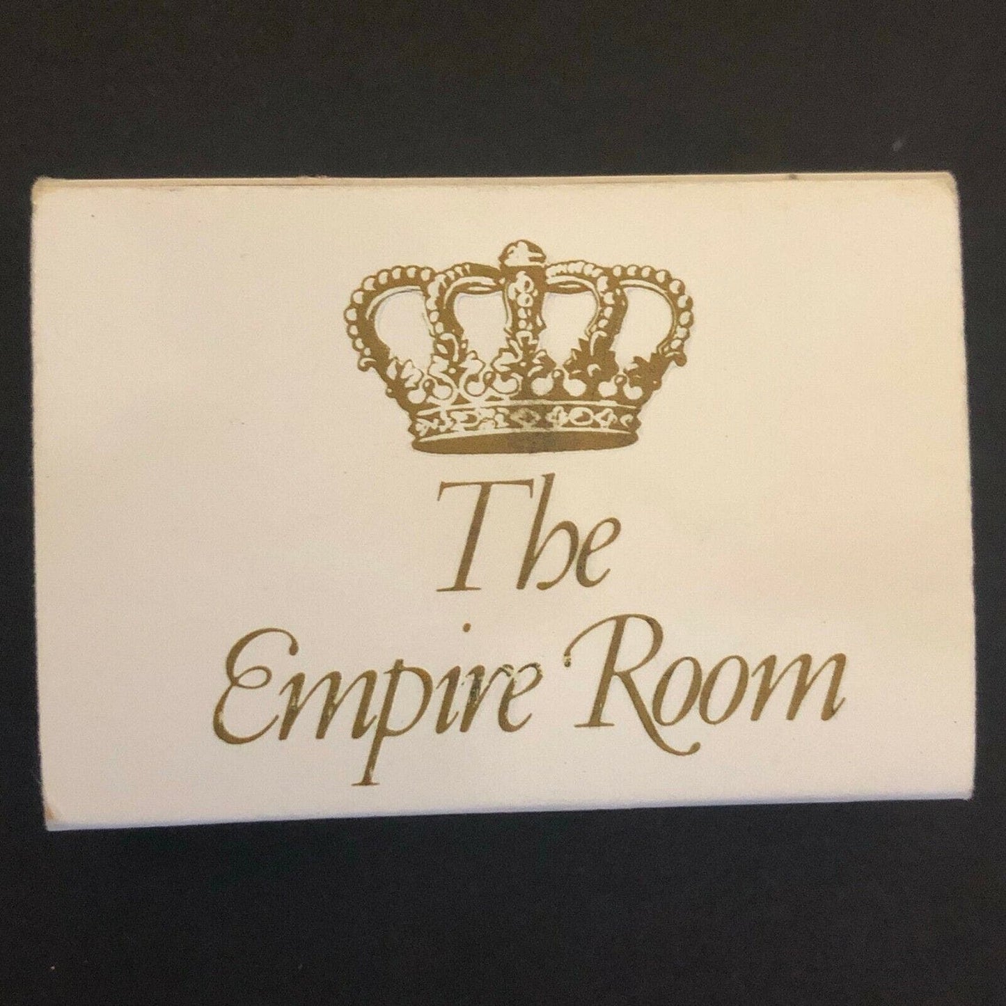 c1970's-80's Wooden Matchbox Matchbook "The Empire Room"