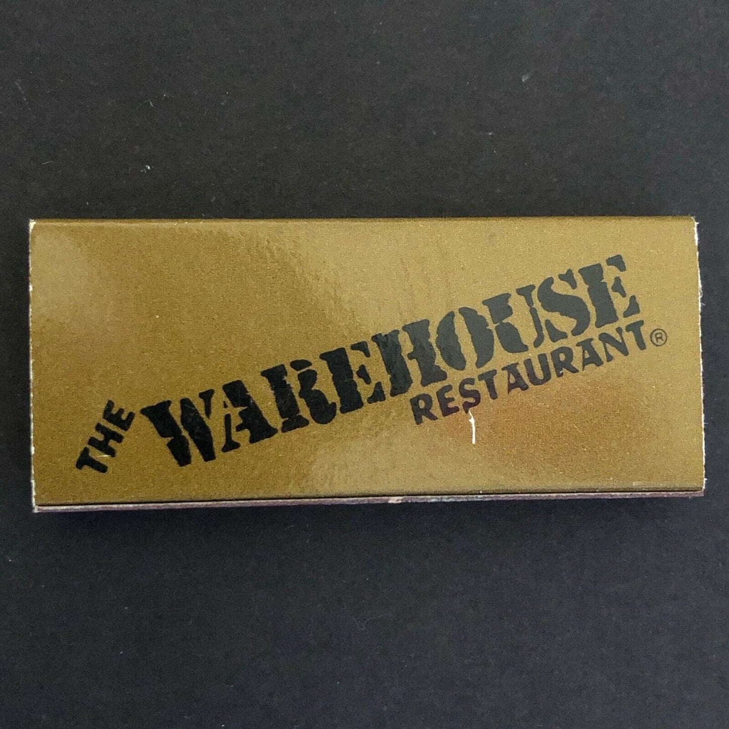 c1970's-80's Wooden Matchbox Matchbook - "Warehouse Restaurant" Marina Del Rey