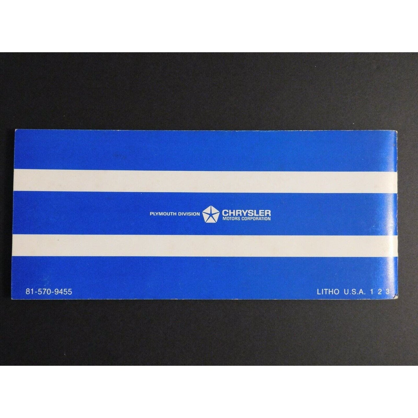 1969 Plymouth Fury 54pgs. Operator's Manual VGC / Nearly NOS