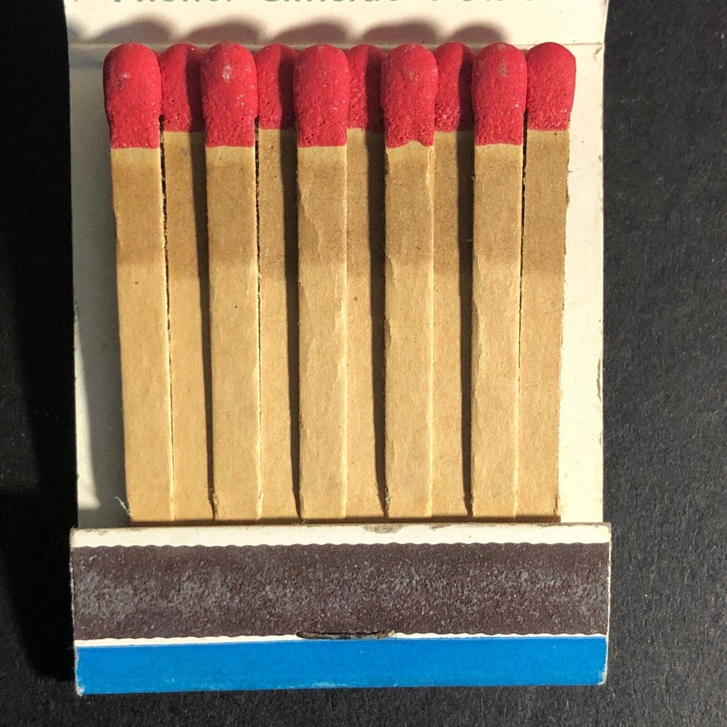 Risher Fire Brick Chicago Merry Christmas 20-Strike Matchbook Winter Scene c1960