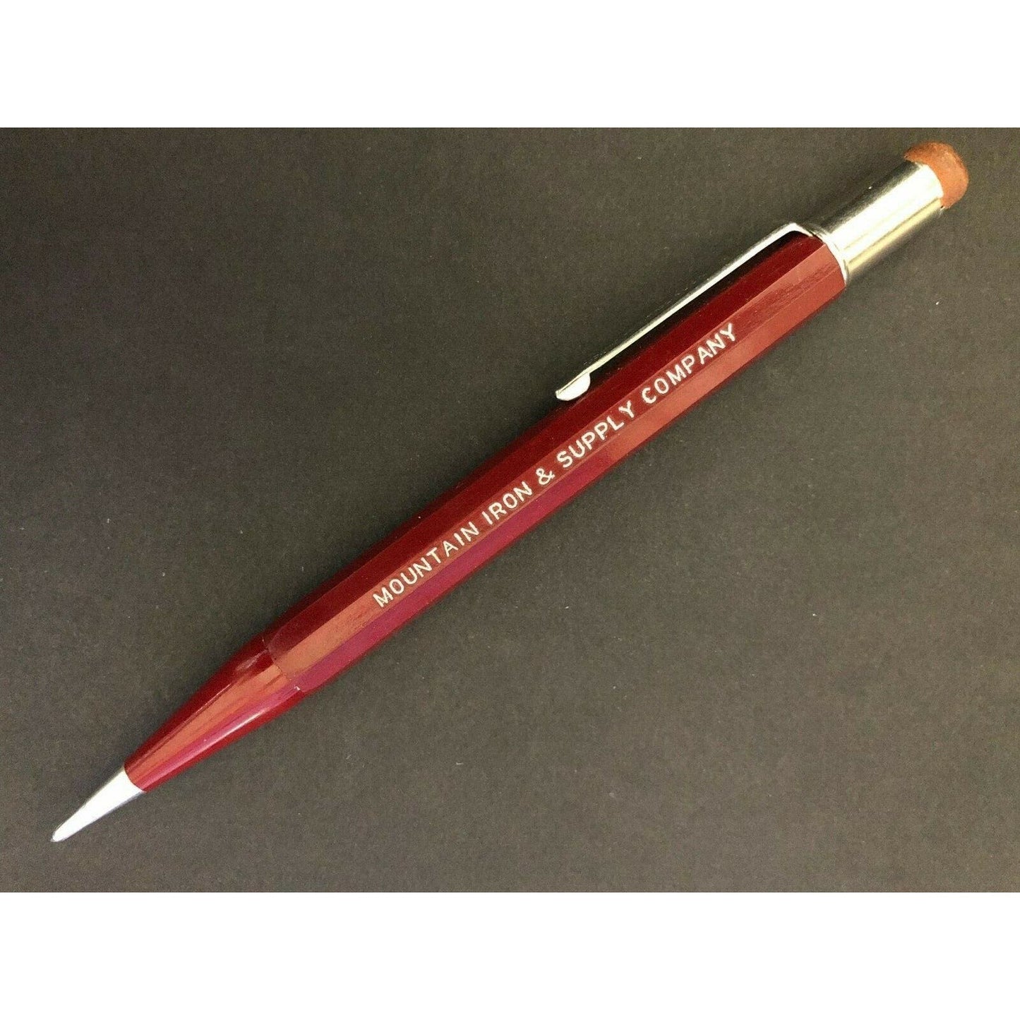 c1940's-50's "Mountain Iron & Supply" (Wichita, KA) Mechanical Advertising Pen