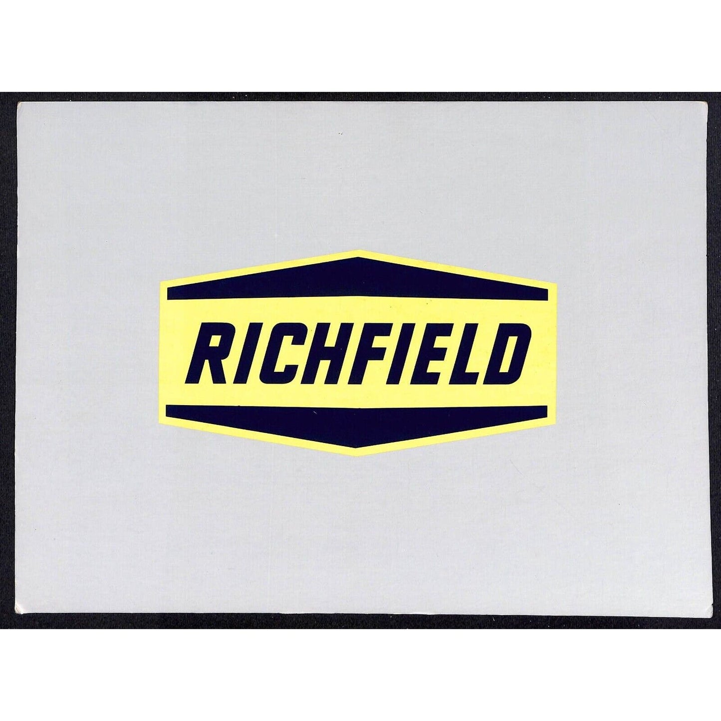 c1950's-60's Atlantic Richfield Gasoline / Petroleum Pair of Mounted Stickers 7"