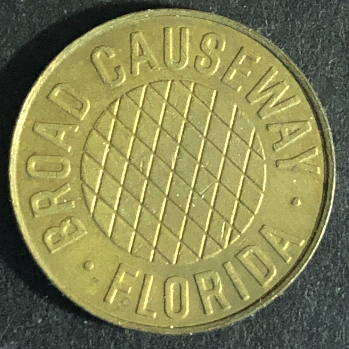 Broad Causeway Florida (Bay Harbor) Brass Transit Token - 20mm